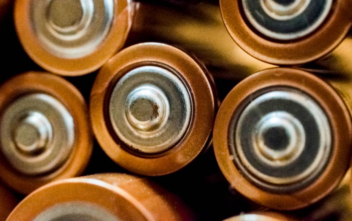 Gruppierte zylindrische Batterien
