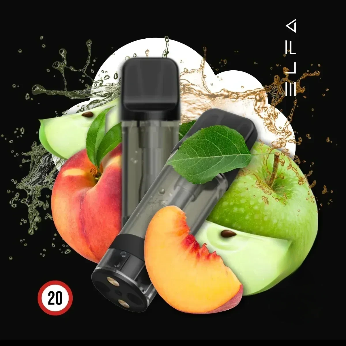 2x ELF BAR ELFA CP Prefilled Pod Apple Peach - 20 mg
