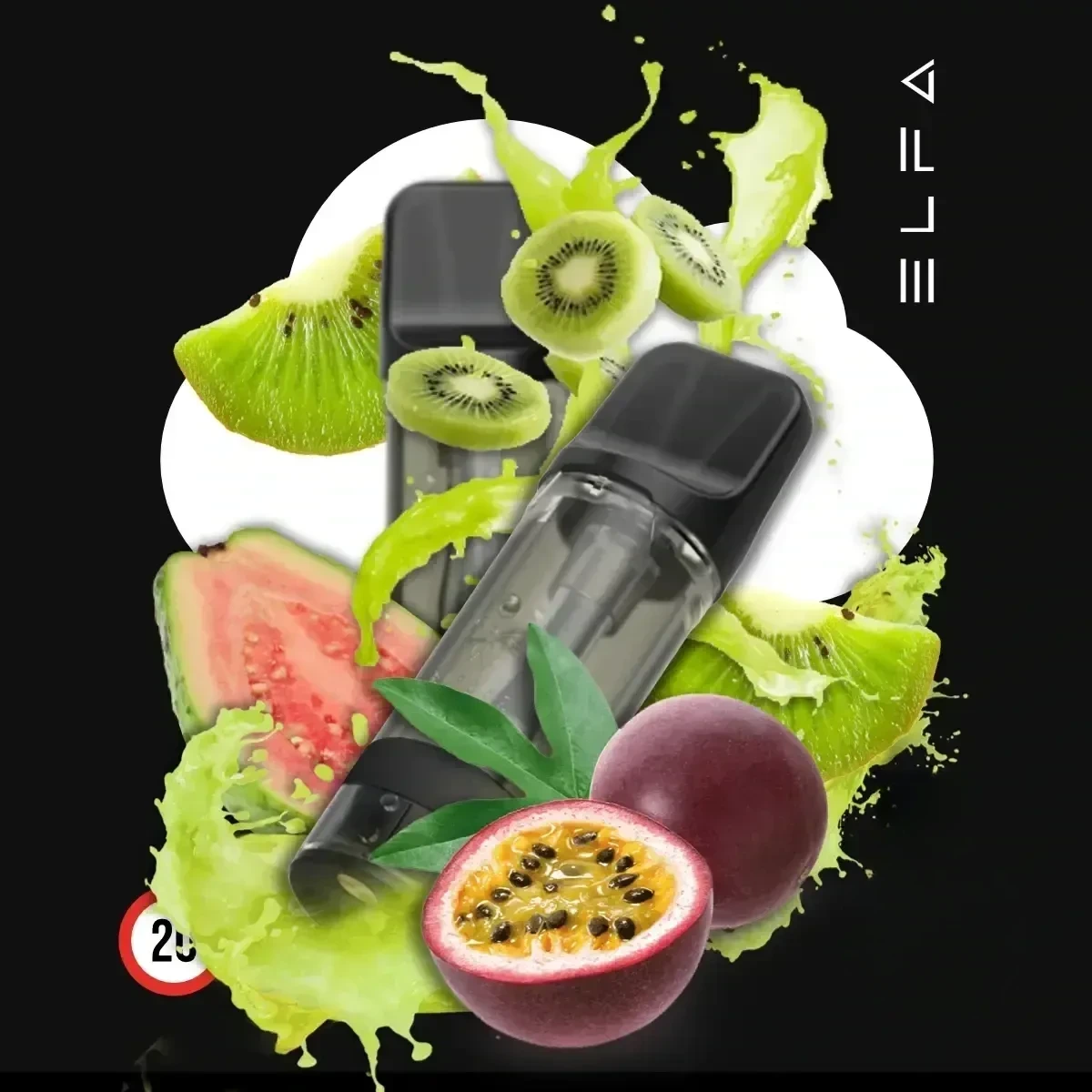 2x ELF BAR ELFA CP Prefilled Pod Kiwi Passion Fruit Guava - 20 mg