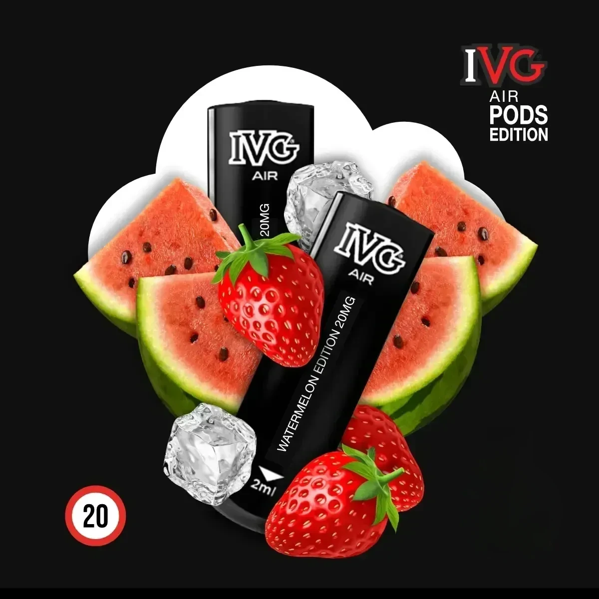 2x IVG Air Watermelon Edition Prefill Pod-Coils - 2 ml
