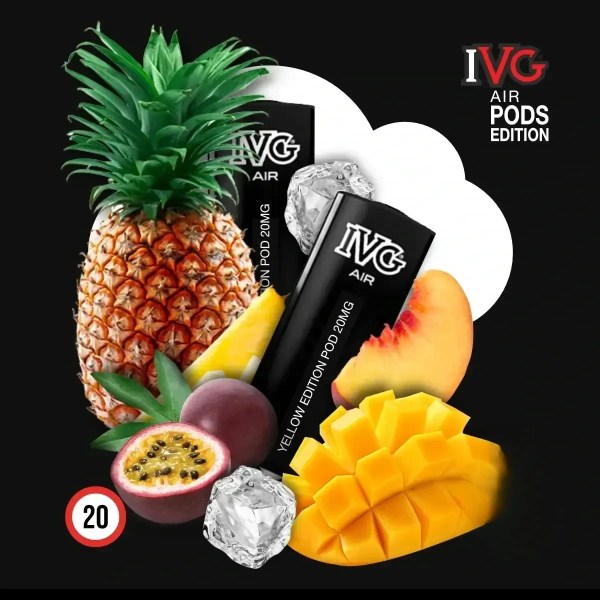 2x IVG Air Yellow Edition Prefill Pod-Coils - 2 ml
