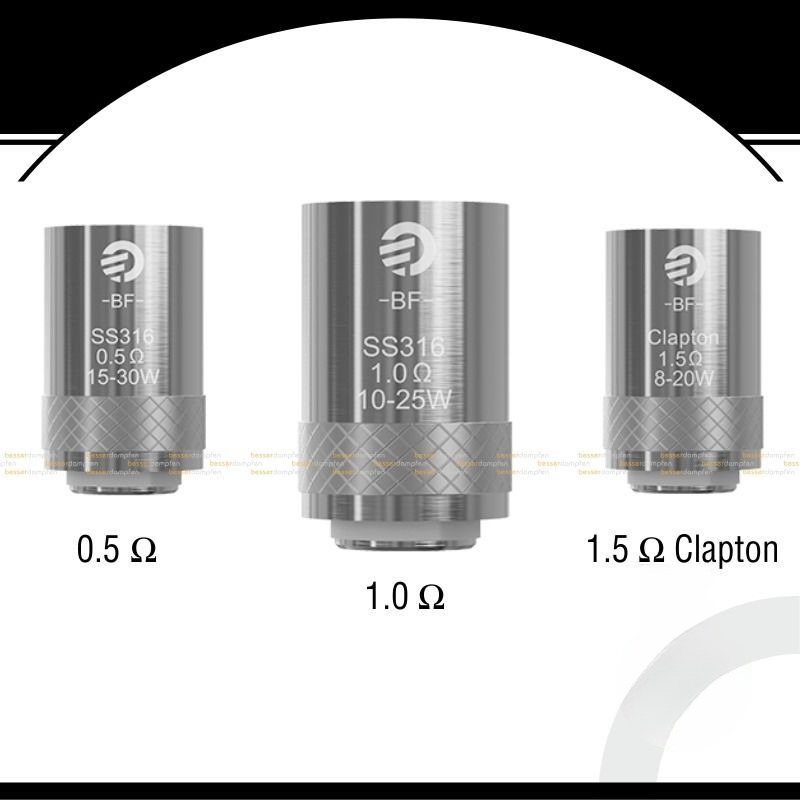 5x Joyetech CUBIS BF SS316 Clapton Ersatz Coils