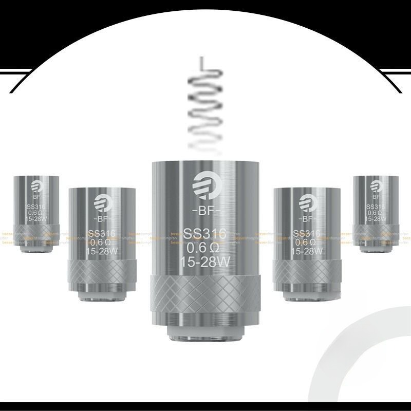 5x Joyetech CUBIS BF SS316 Ersatz Coil - 0.6 Ohm