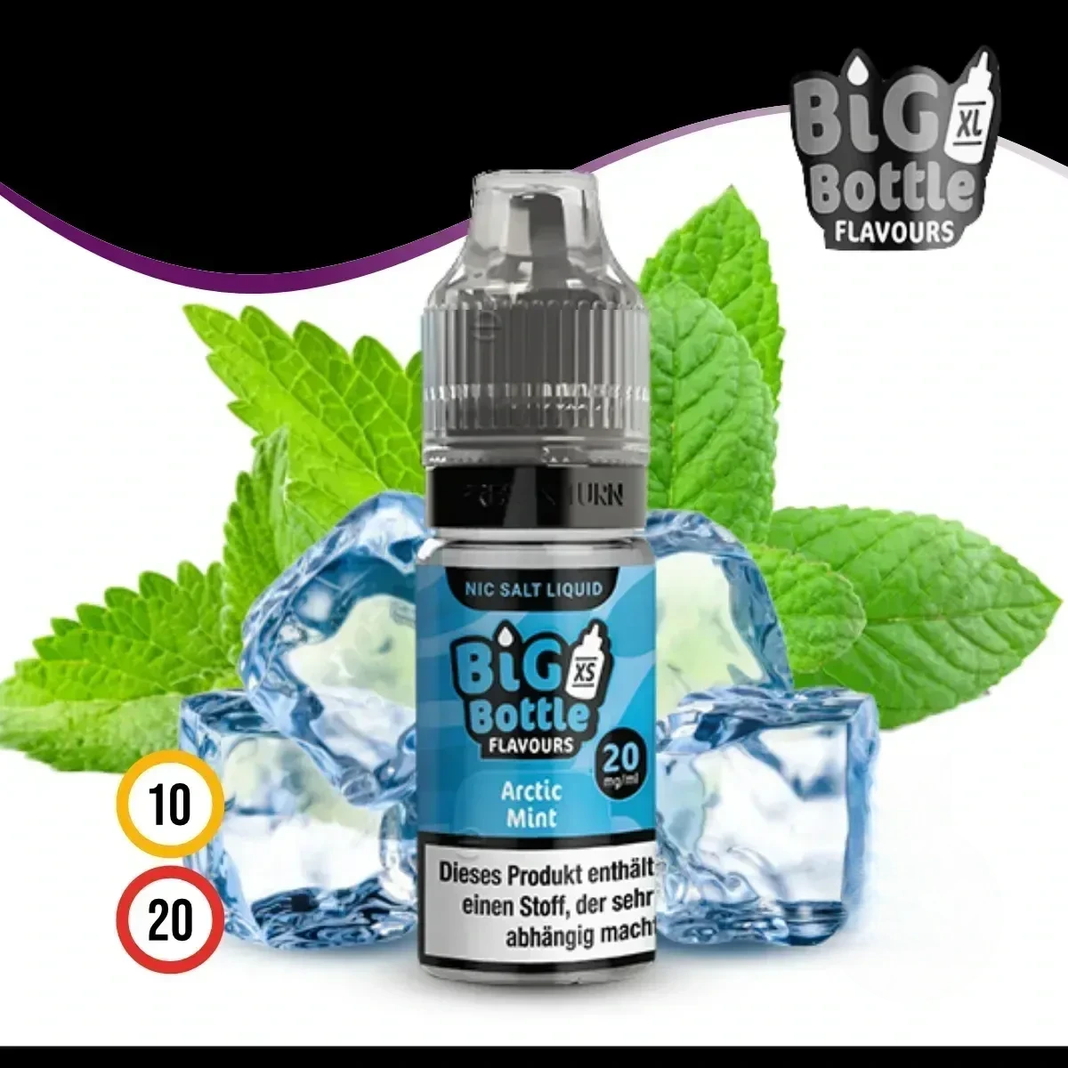 Big Bottle Arctic Mint Liquid (Nic Salt)