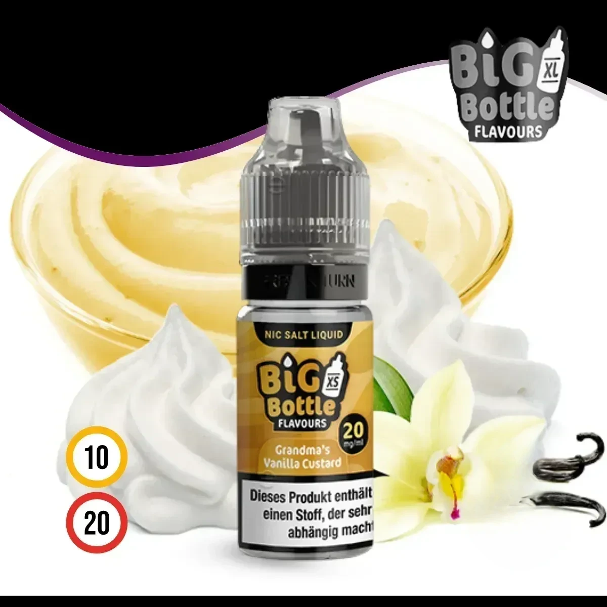 Big Bottle Grandma's Vanilla Custard Liquid (Nic Salt)