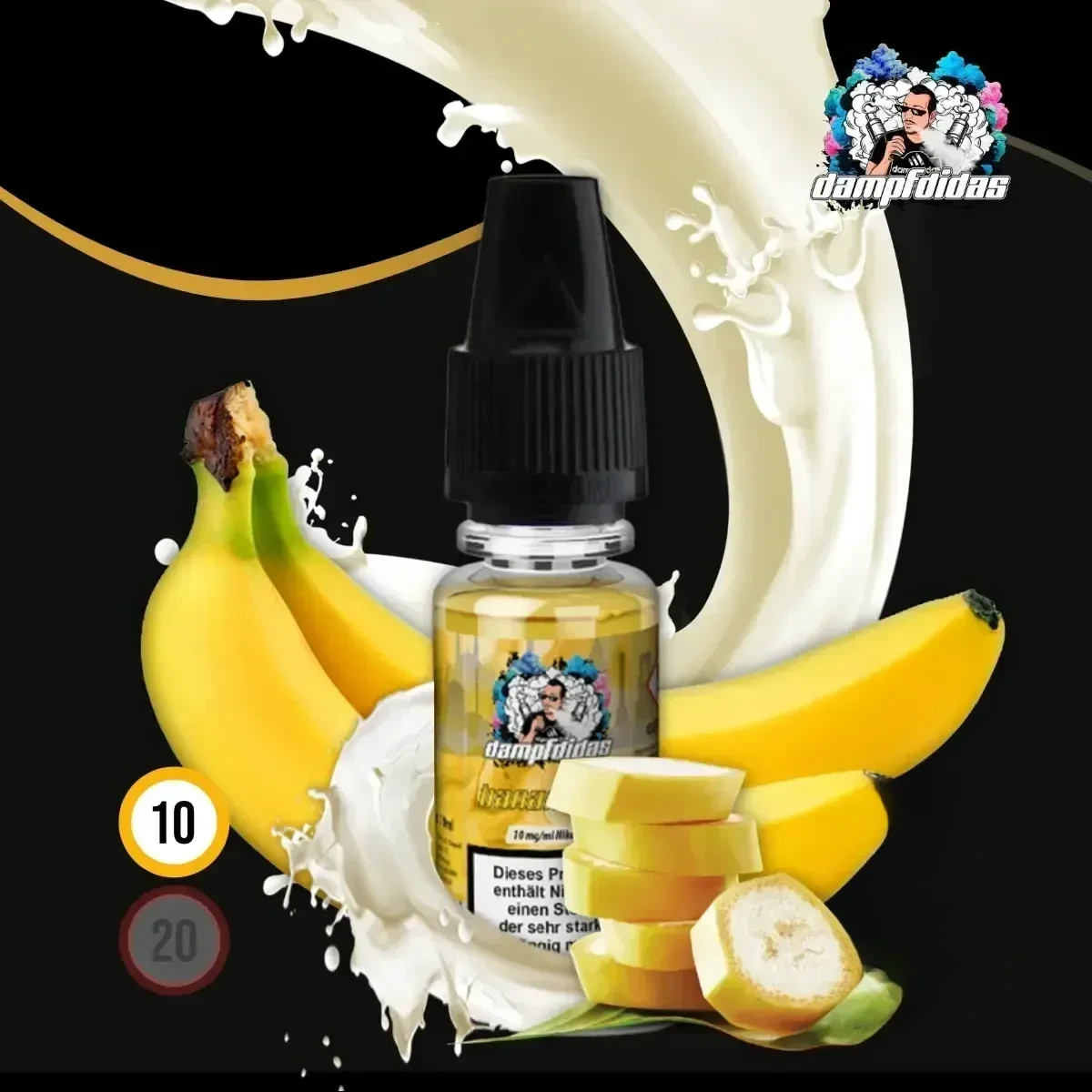 DAMPFDIDAS Bananidas Nikotinsalz Liquid - 10 ml
