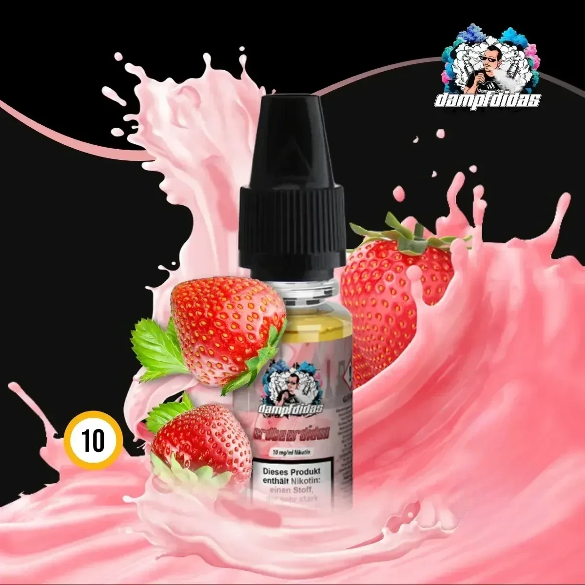 DAMPFDIDAS Erdbeerdidas Nikotinsalz Liquid - 10 ml