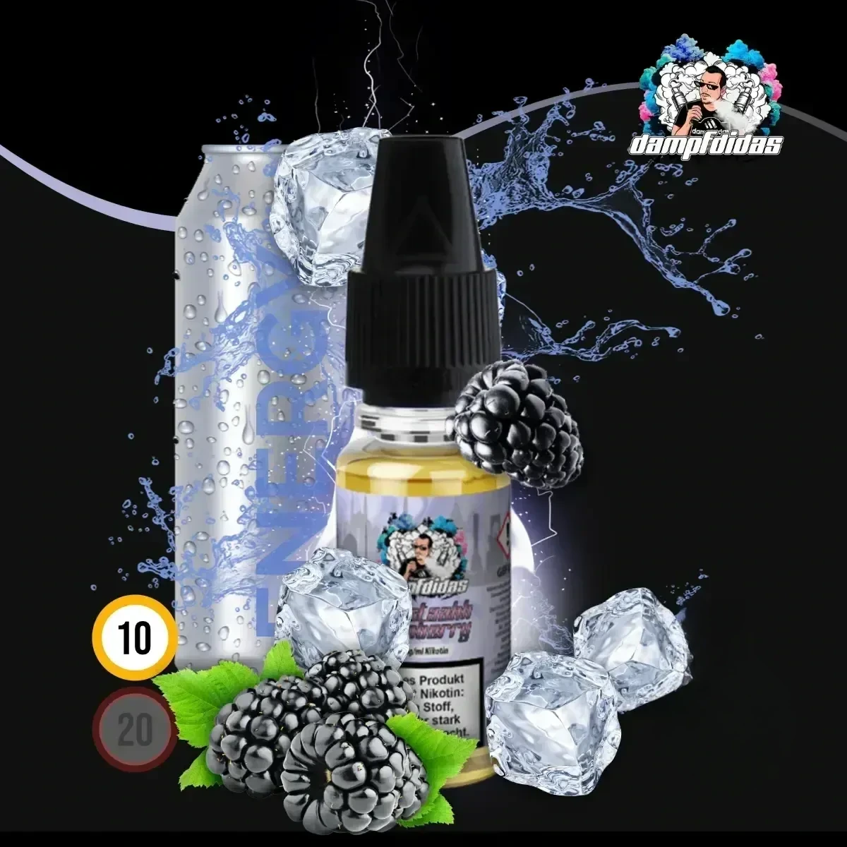 DAMPFDIDAS Monstaahh Bromberry Nikotinsalz Liquid - 10 ml