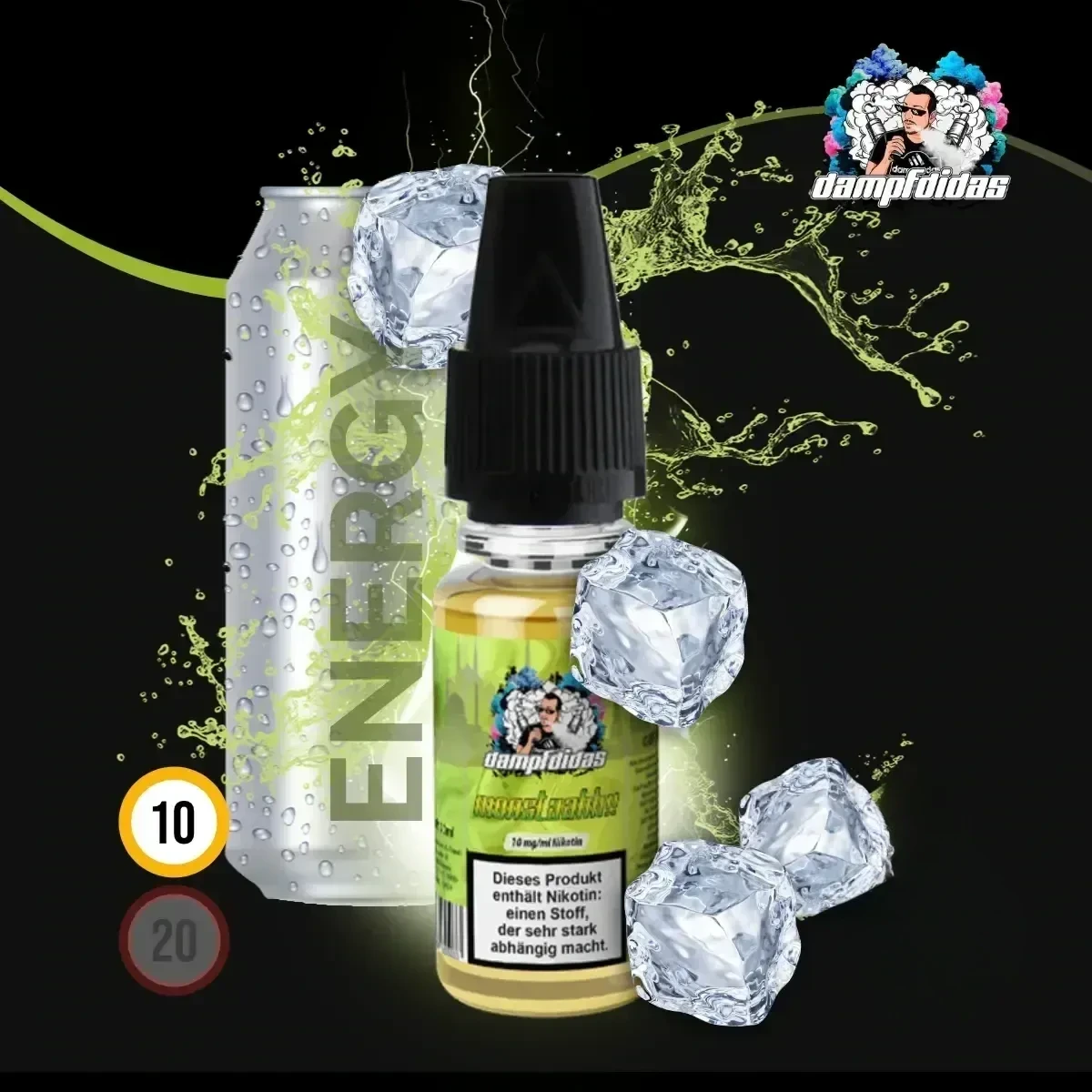 DAMPFDIDAS Monstaahh Nikotinsalz Liquid - 10 ml
