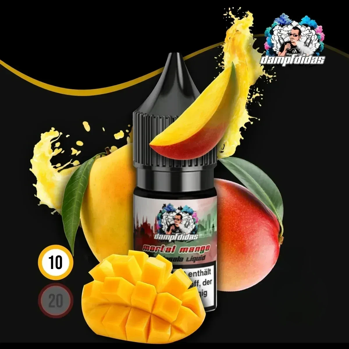 DAMPFDIDAS Mortal Mango Nikotinsalz Liquid - 10 ml