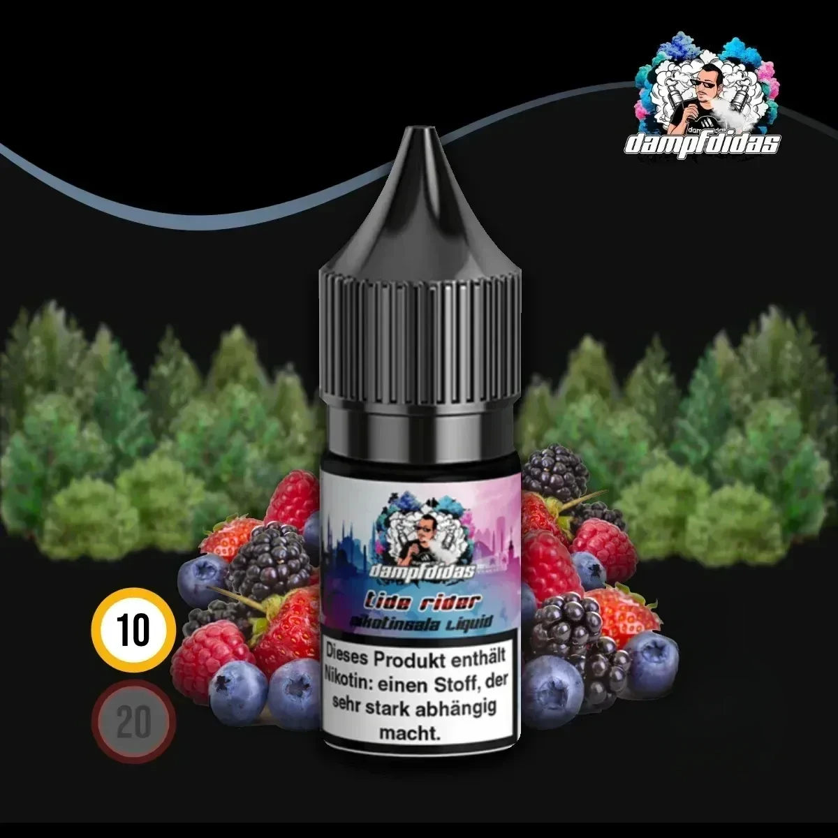 DAMPFDIDAS Tide Rider Nikotinsalz Liquid - 10 ml