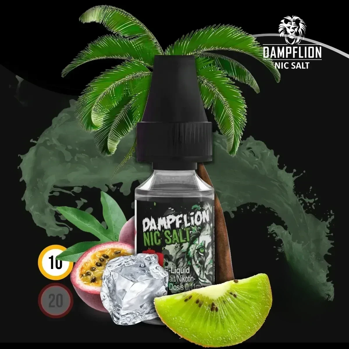 DAMPFLION INTENSE Green Lemonade Overdosed Nic Salt Liquid