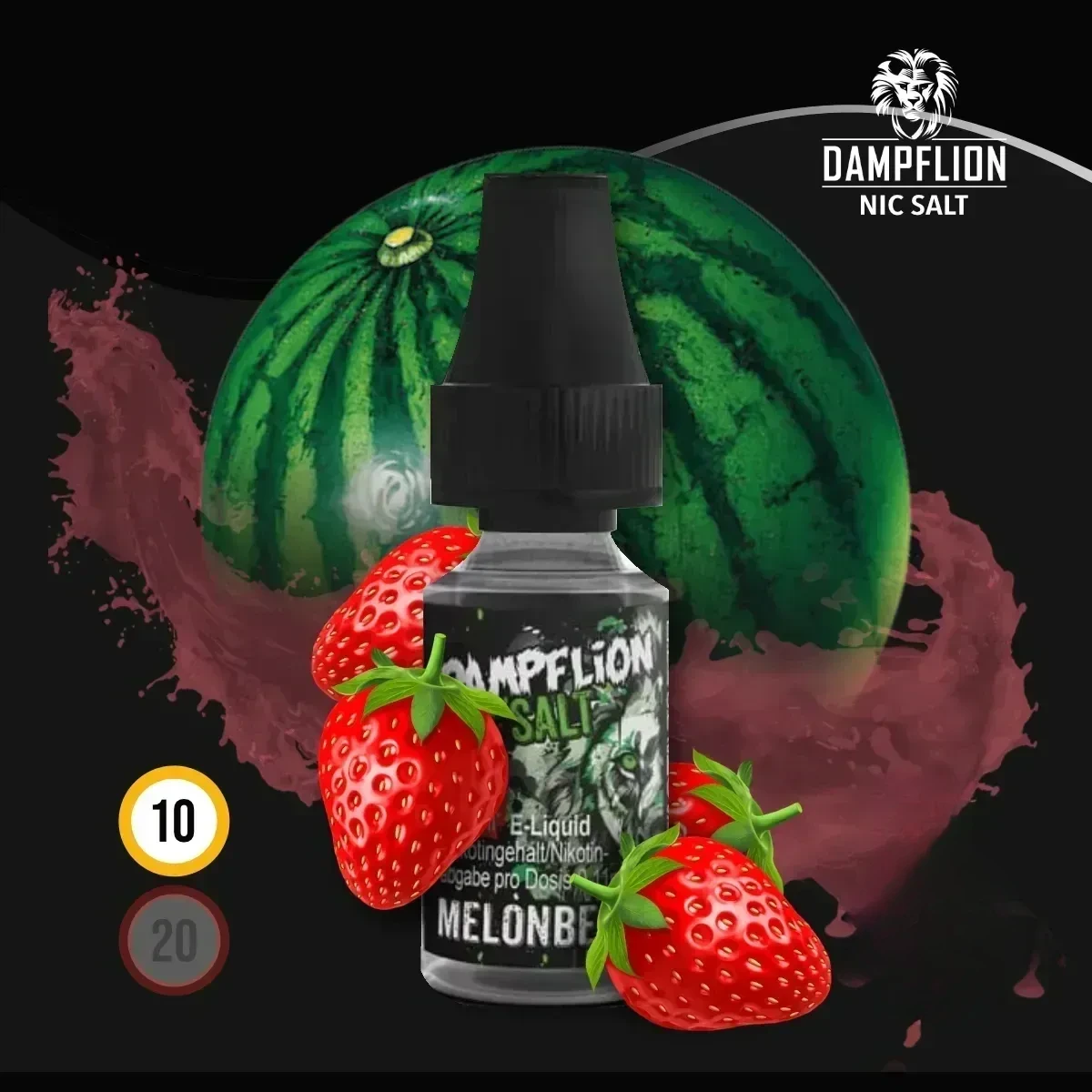 DAMPFLION INTENSE Melonberry Overdosed Nic Salt Liquid