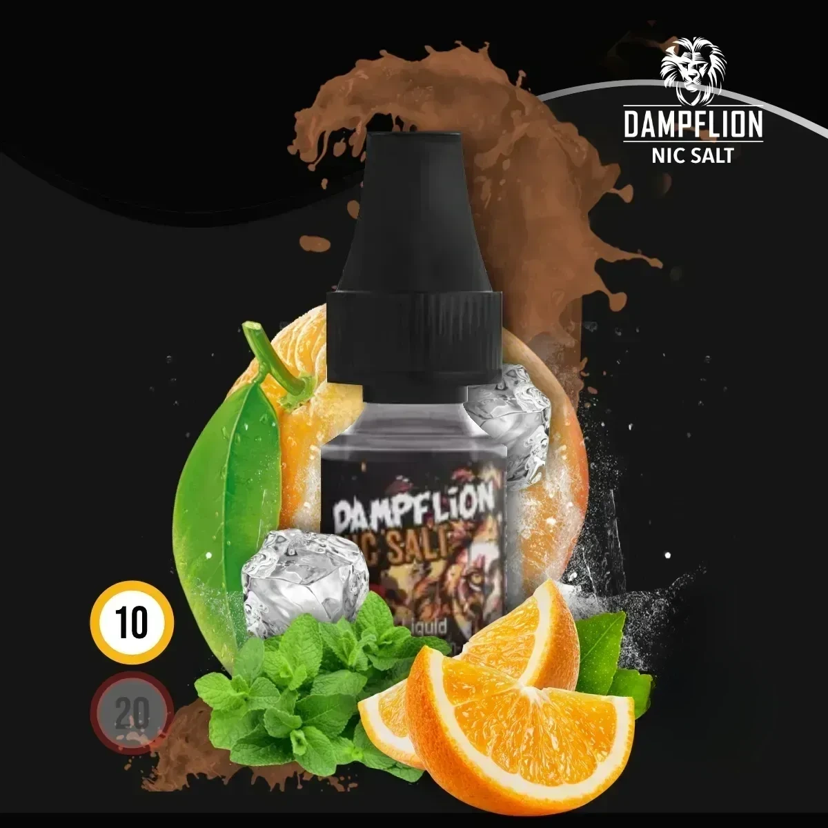 DAMPFLION INTENSE Orange Menthol Overdosed Nic Salt Liquid