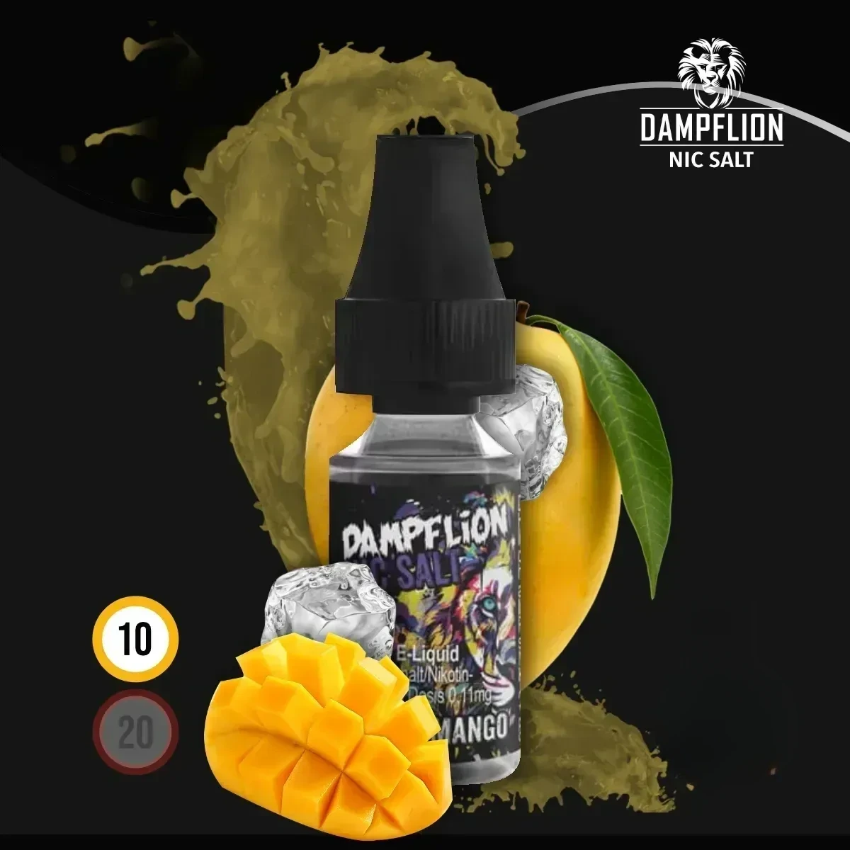 DAMPFLION INTENSE Tropic Mango Overdosed Nic Salt Liquid
