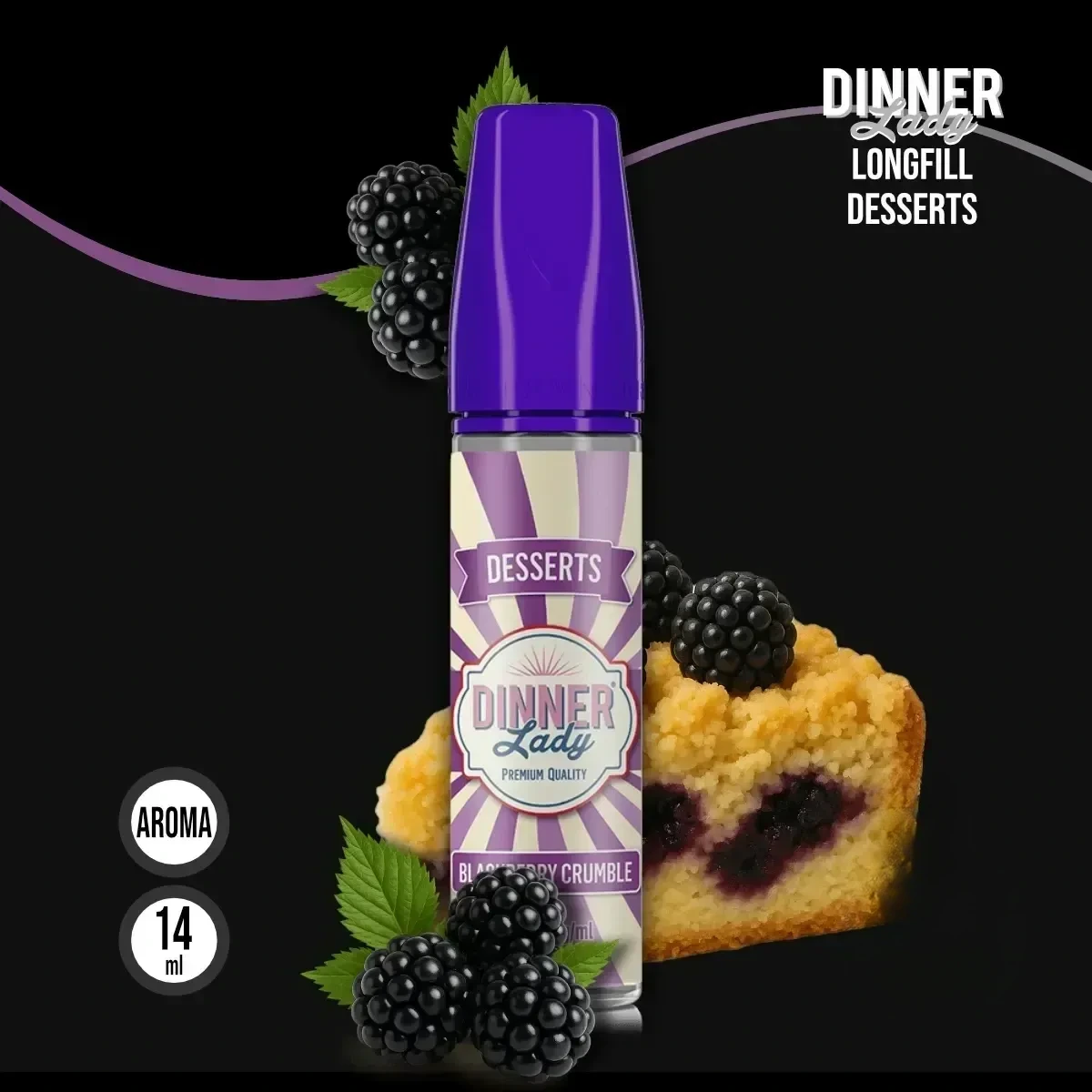 DINNER LADY DESSERT Blackberry Crumble Aroma - 14 ml