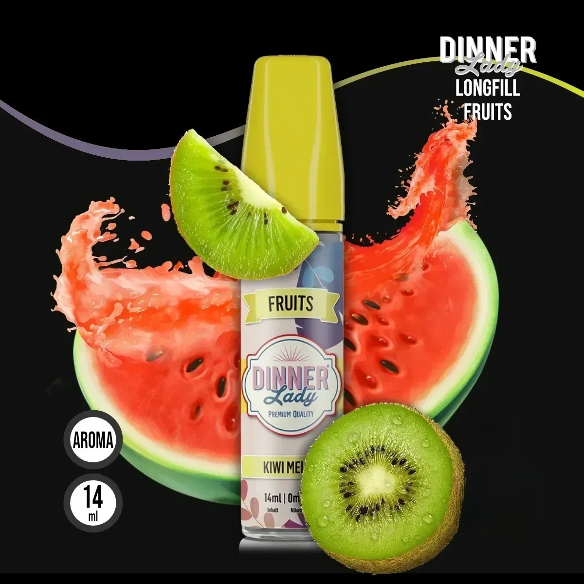 DINNER LADY FRUITS Kiwi Melon Aroma - 14 ml