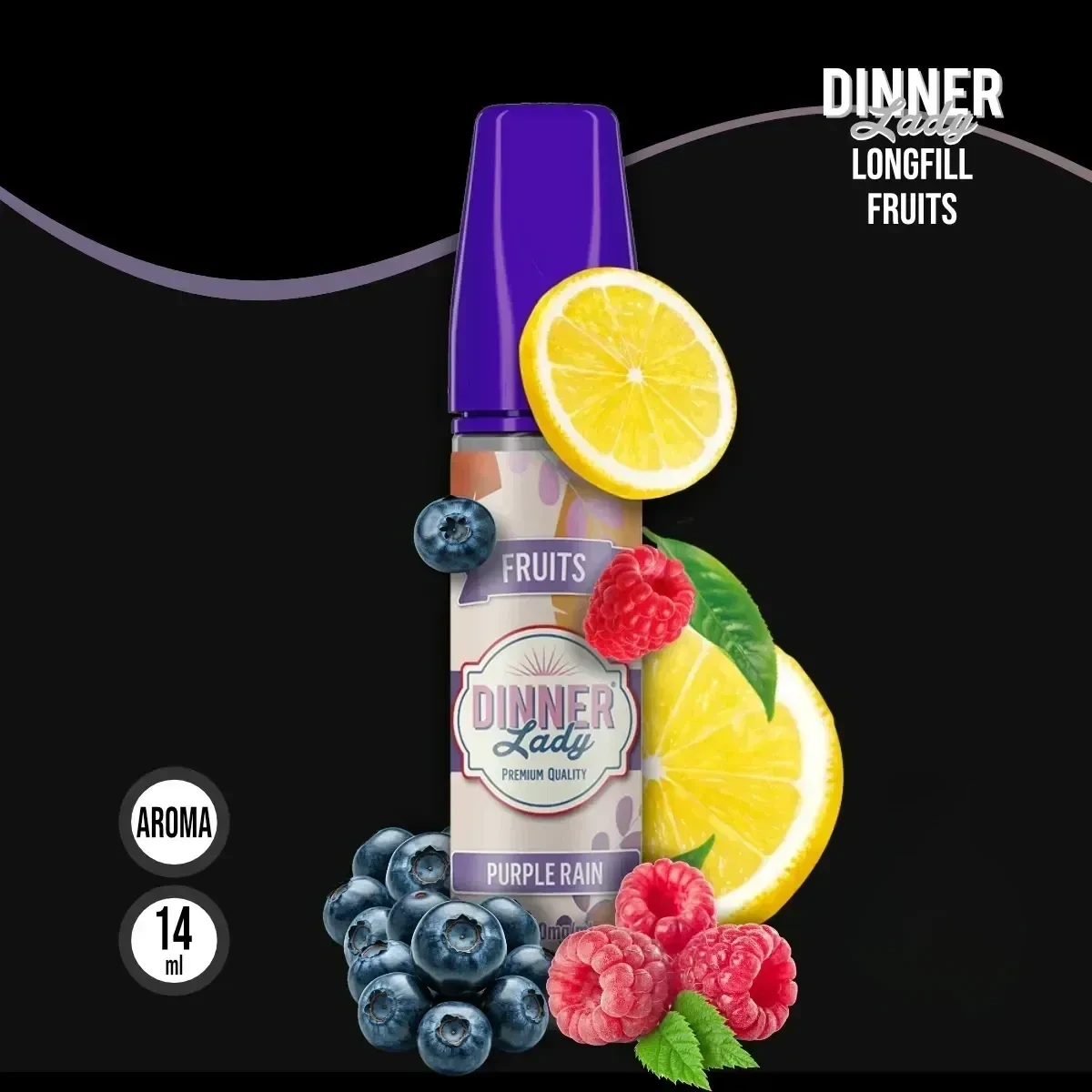 DINNER LADY FRUITS Purple Rain Aroma - 14 ml