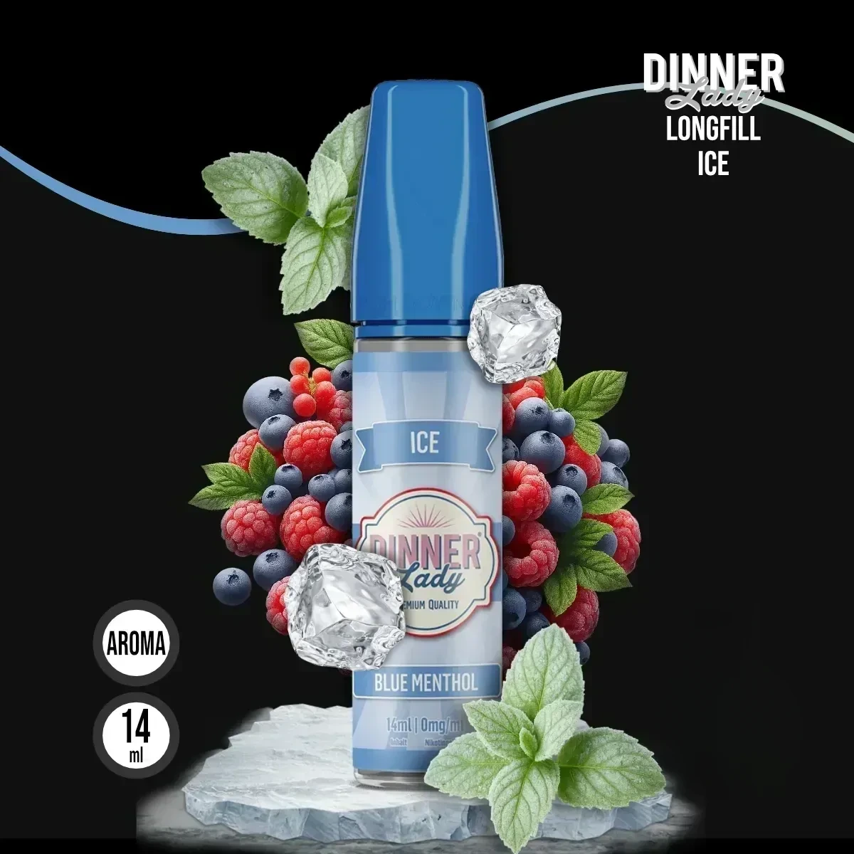 DINNER LADY ICE Blue Menthol Aroma - 14 ml
