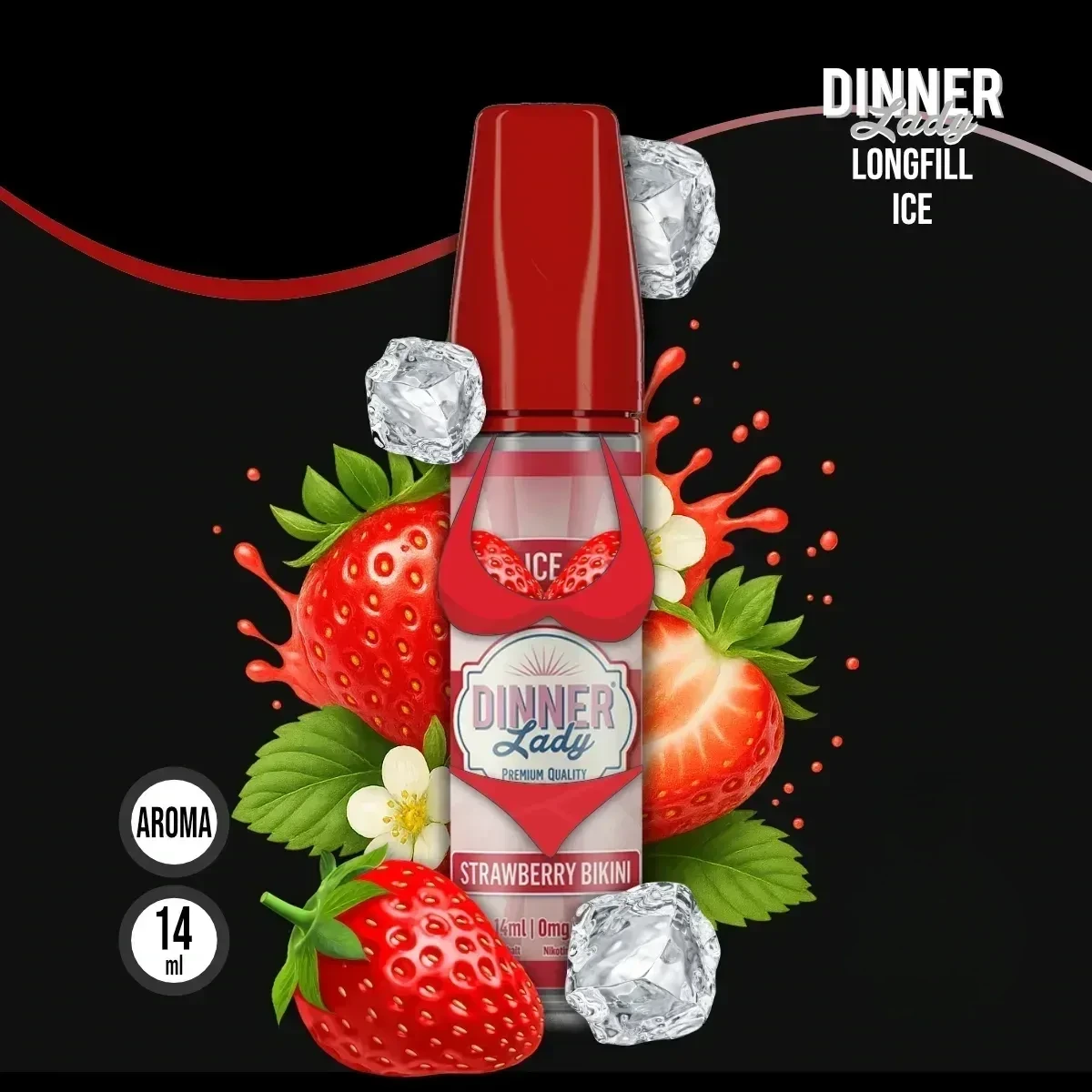DINNER LADY ICE Strawberry Bikini Aroma - 14 ml