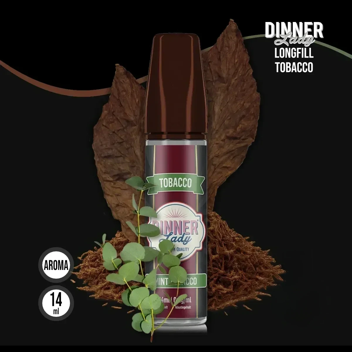 DINNER LADY TOBACCO Mint Tobacco Aroma - 14 ml