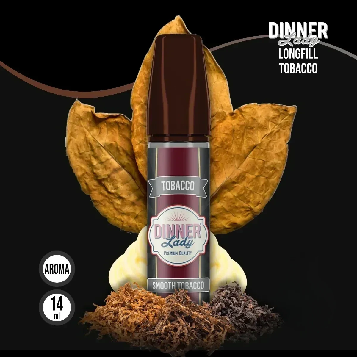 DINNER LADY TOBACCO Smooth Tobacco Aroma - 14 ml