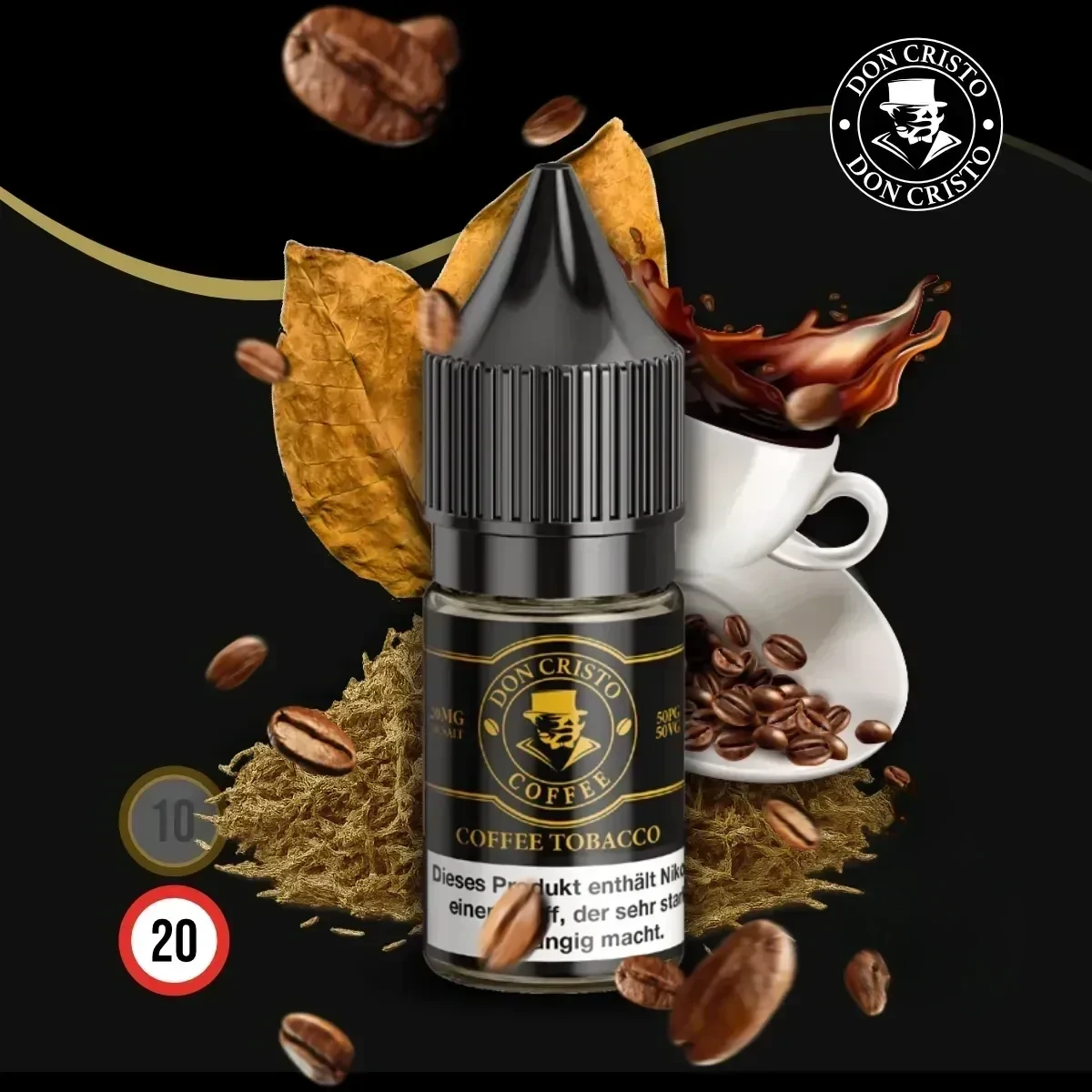 DON CRISTO Coffee Tobacco Nikotinsalz Liquid - 10 ml