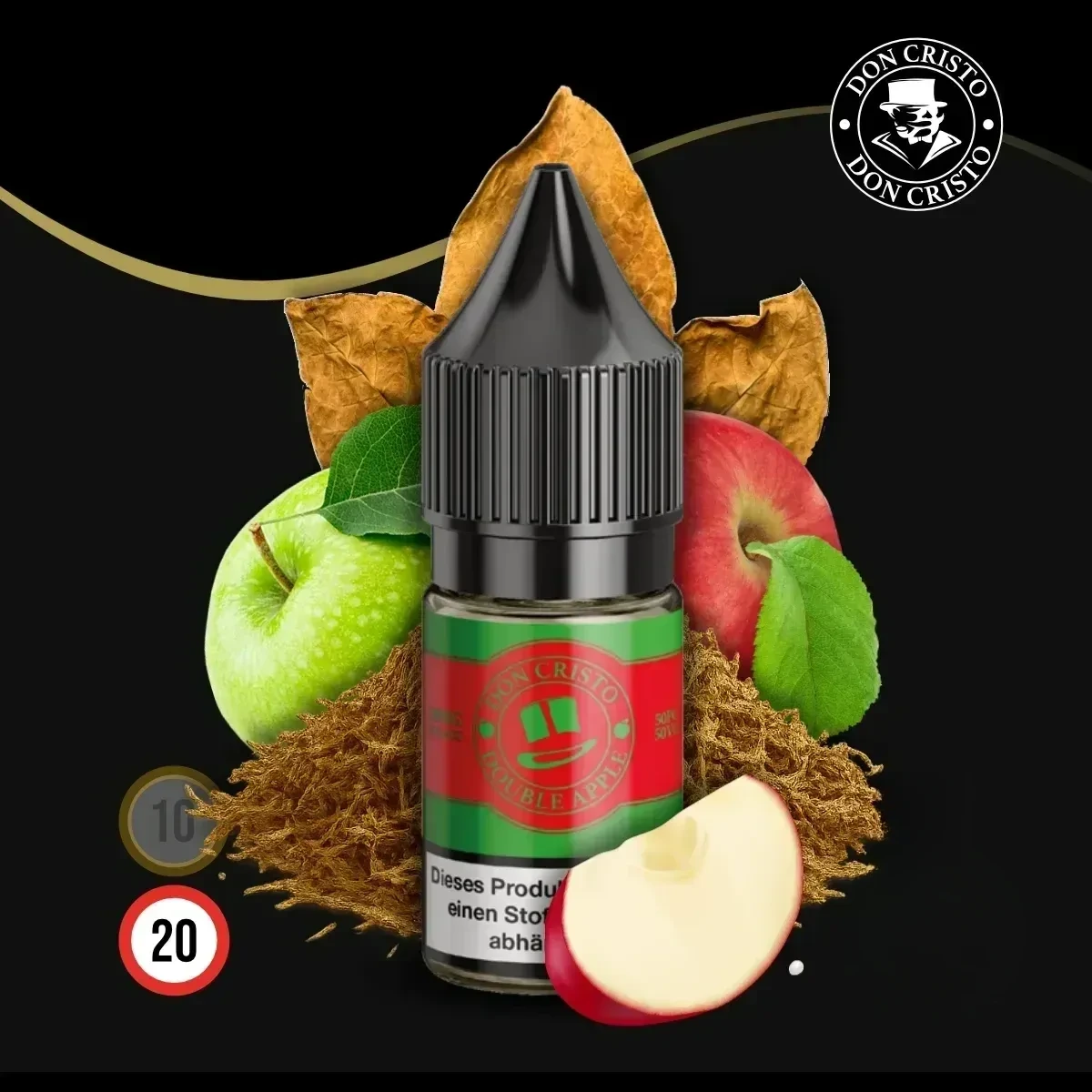 DON CRISTO Double Apple Nikotinsalz Liquid - 10 ml