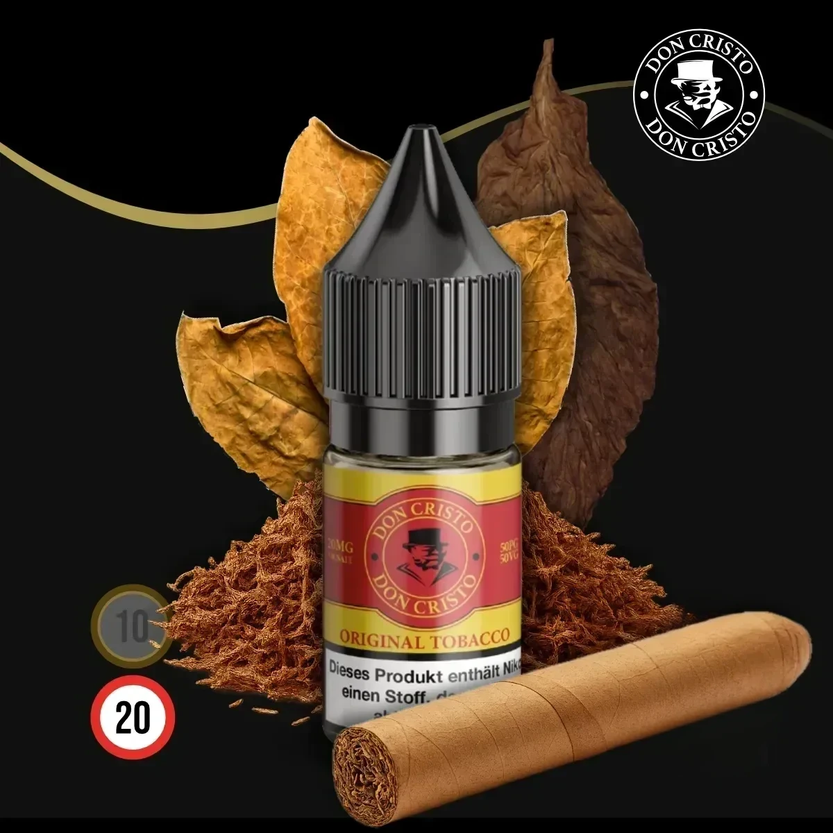 DON CRISTO Original Tobacco Nikotinsalz Liquid - 10 ml