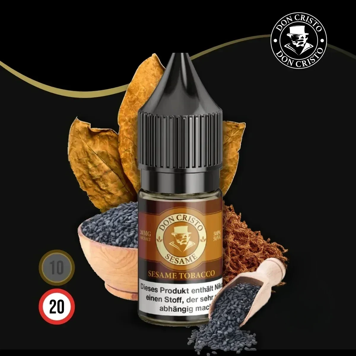 DON CRISTO Sesame Tobacco Nikotinsalz Liquid - 10 ml