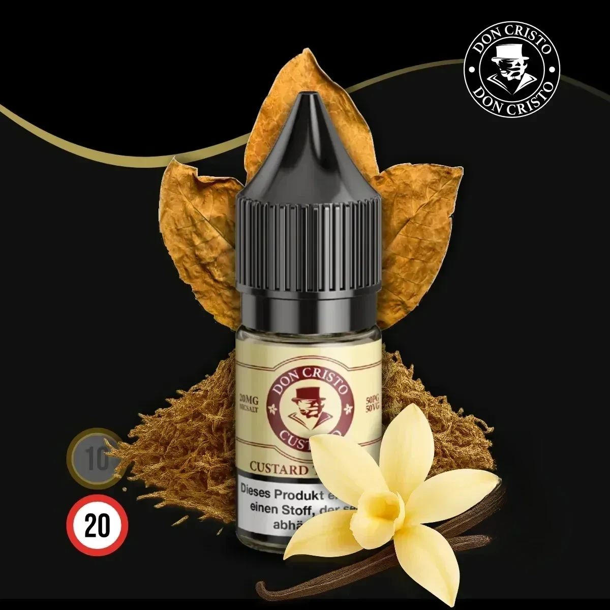 DON CRISTO Vanille Tobacco Nikotinsalz Liquid - 10 ml