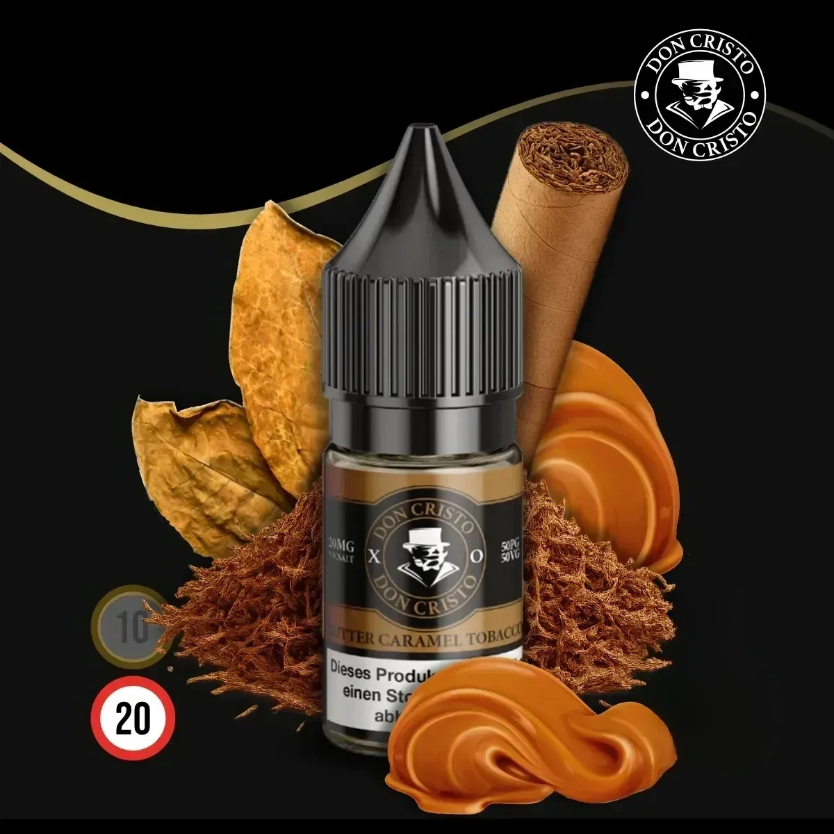 DON CRISTO XO Butter Caramel Tobacco Nikotinsalz Liquid - 10 ml