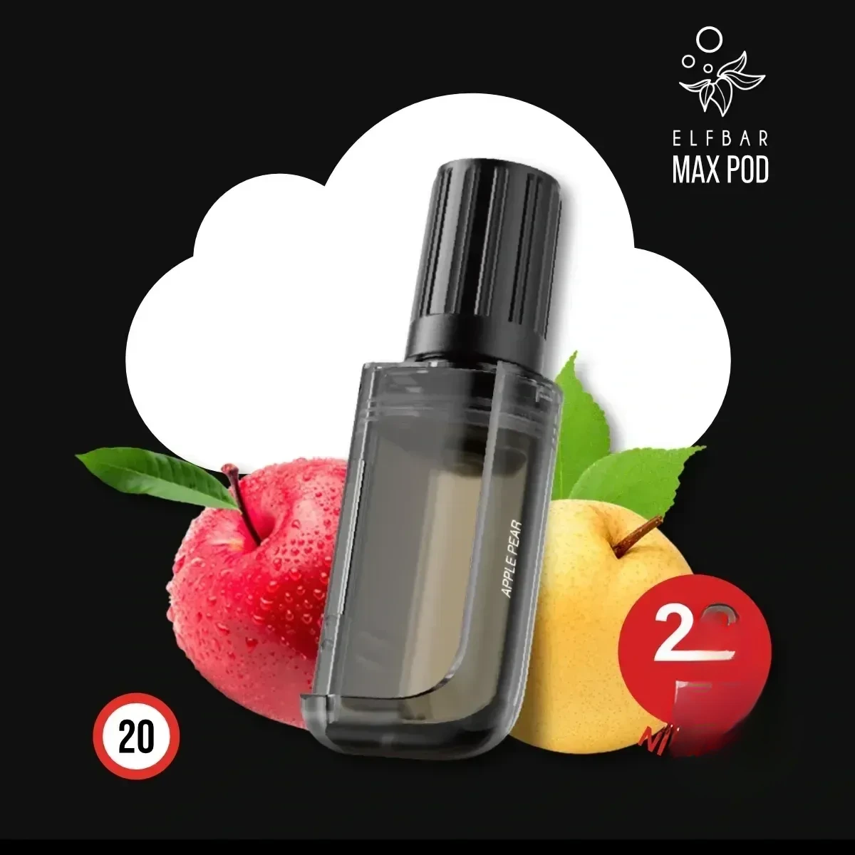 ELF BAR MAX Apple Pear Nachfüllbehälter Pod - 10 ml