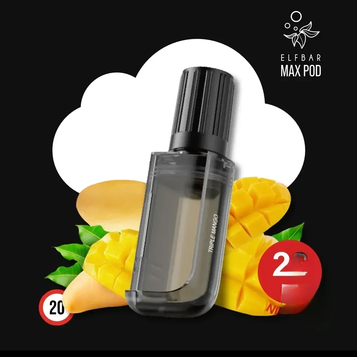 ELF BAR MAX Triple Mango Nachfüllbehälter Pod - 10 ml
