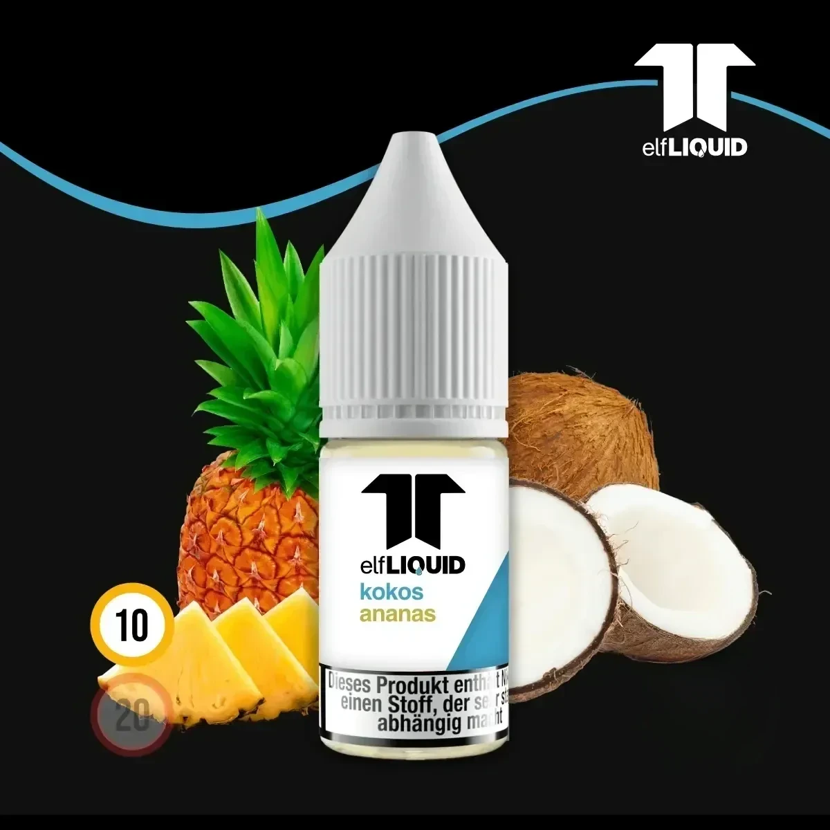 elf LIQUID Nikotinsalz Kokos Ananas - 10 ml