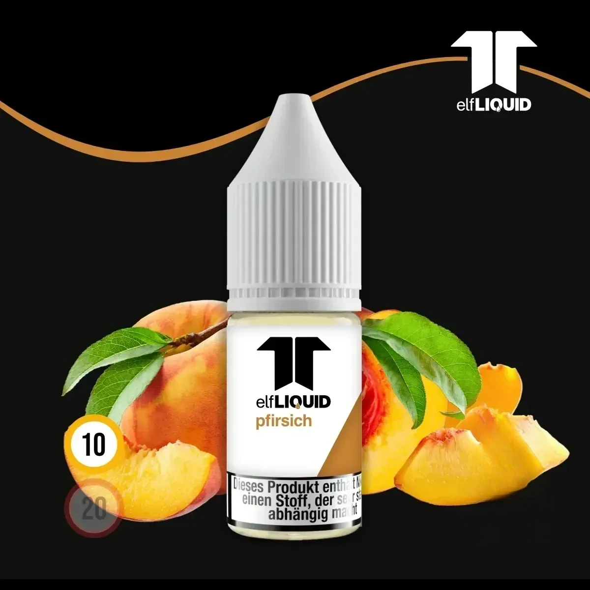elf LIQUID Nikotinsalz Pfirsich - 10 ml
