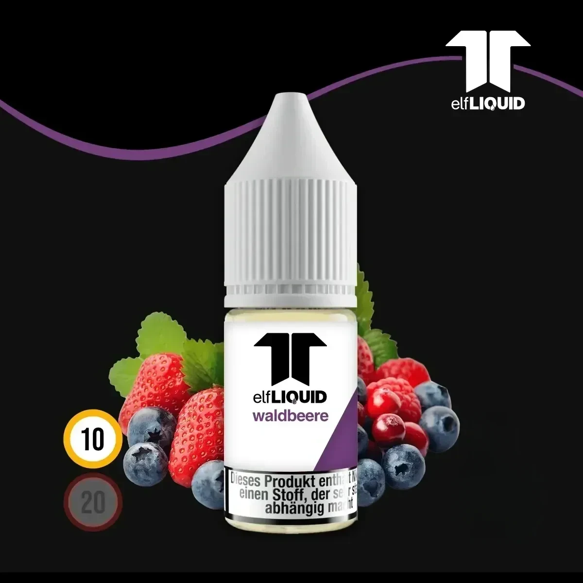 elf LIQUID Nikotinsalz Waldbeere - 10 ml