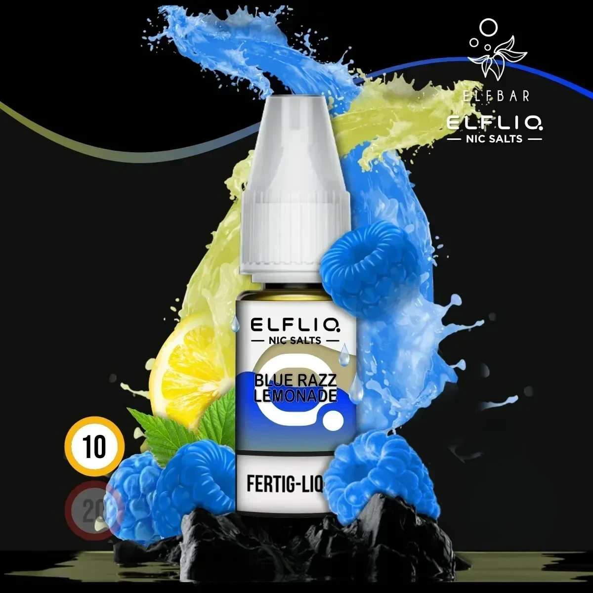 ELFLIQ by Elfbar Blue Razz Lemonade Nikotinsalz Liquid - 10 ml