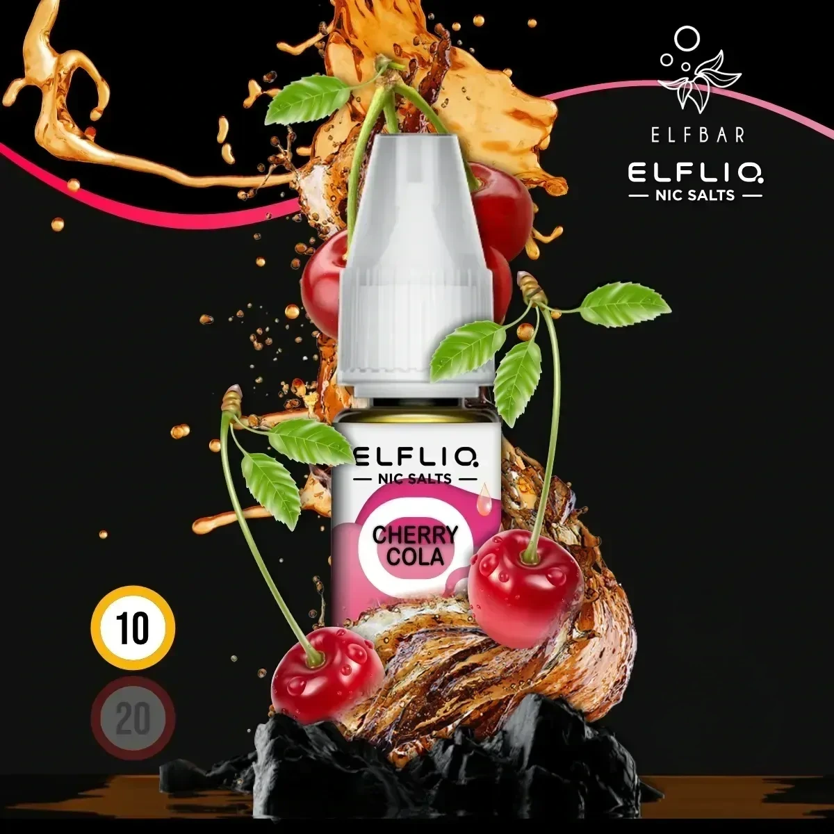 ELFLIQ by Elfbar Cherry Cola Nikotinsalz Liquid - 10 ml