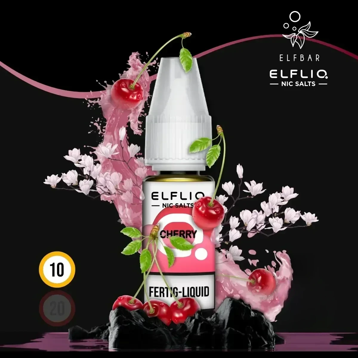ELFLIQ by Elfbar Cherry Nikotinsalz Liquid - 10 ml