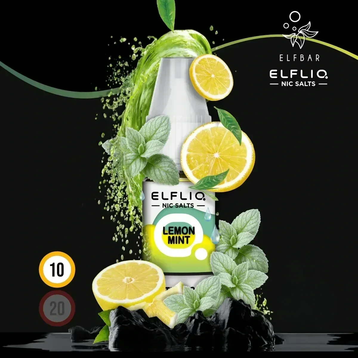 ELFLIQ by Elfbar Lemon Mint Nikotinsalz Liquid - 10 ml