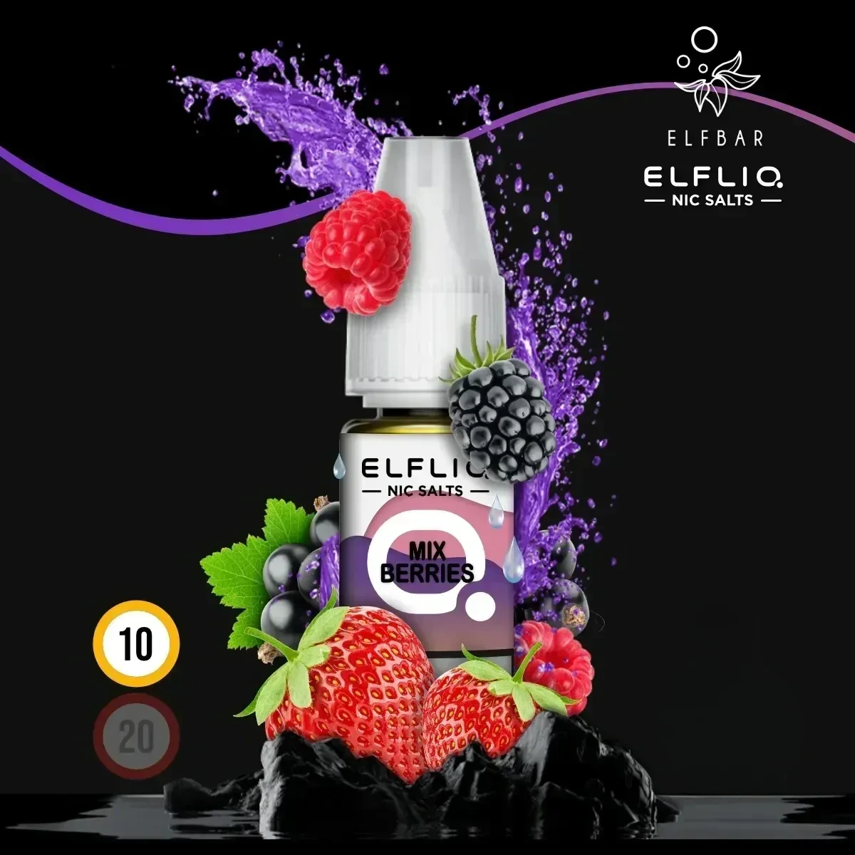 ELFLIQ by Elfbar Mix Berries Nikotinsalz Liquid - 10 ml