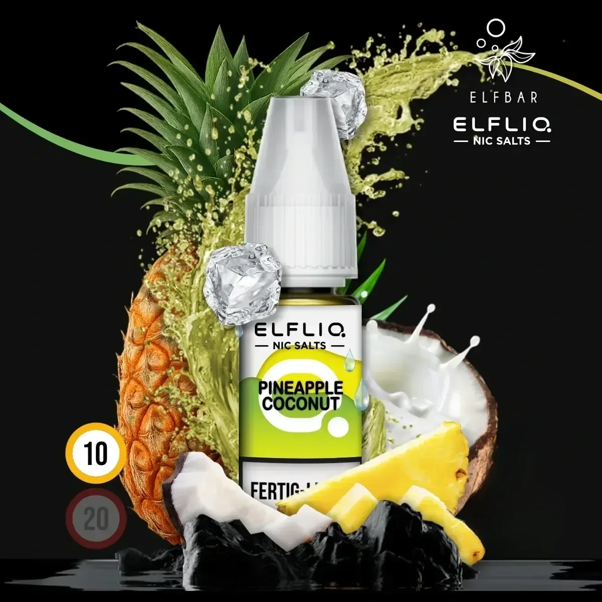 ELFLIQ by Elfbar Pineapple Coconut Nikotinsalz Liquid - 10 ml