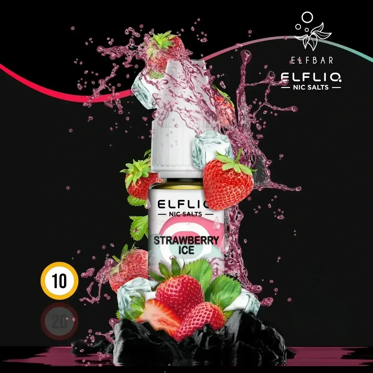 ELFLIQ by Elfbar Strawberry Ice Nikotinsalz Liquid - 10 ml