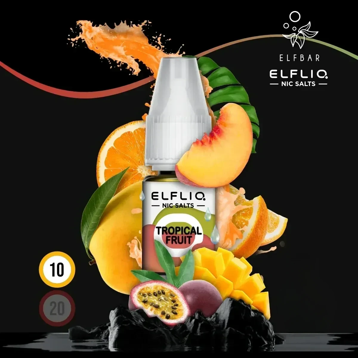 ELFLIQ by Elfbar Tropical Fruit Nikotinsalz Liquid - 10 ml