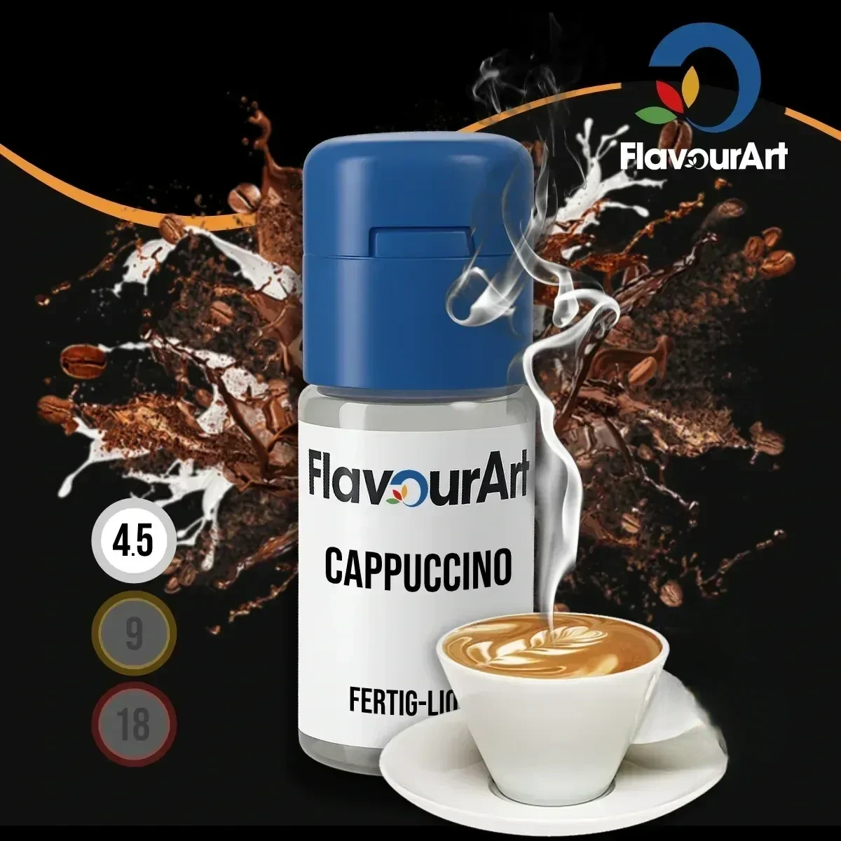 FlavourArt Nikotin Liquid Cappuccino - 10 ml