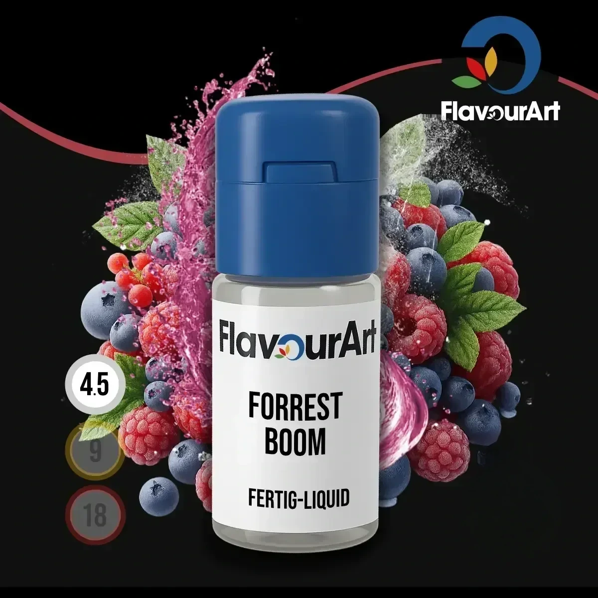 FlavourArt Nikotin Liquid Forrest Boom - 10 ml