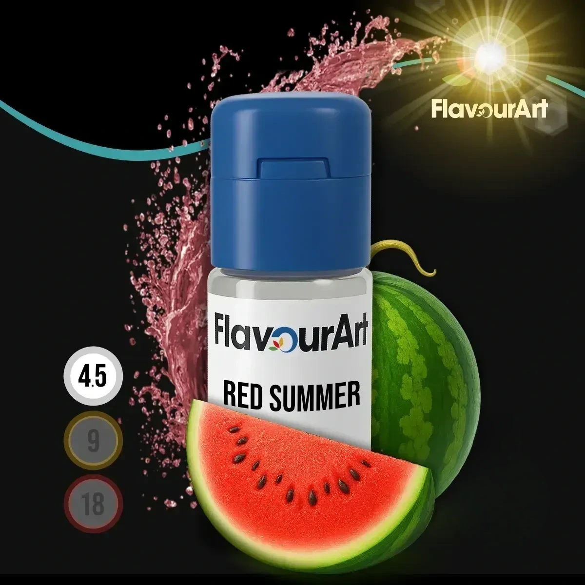 FlavourArt Nikotin Liquid Red Summer - 10 ml