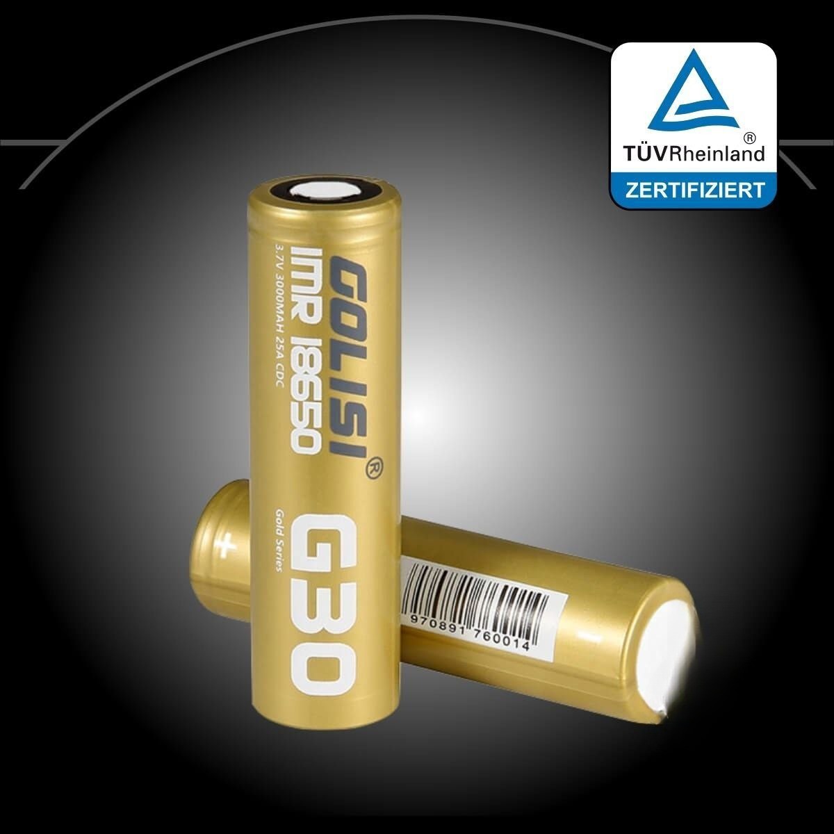 Golisi G30 18650 3000 mAh Akku - 20 A