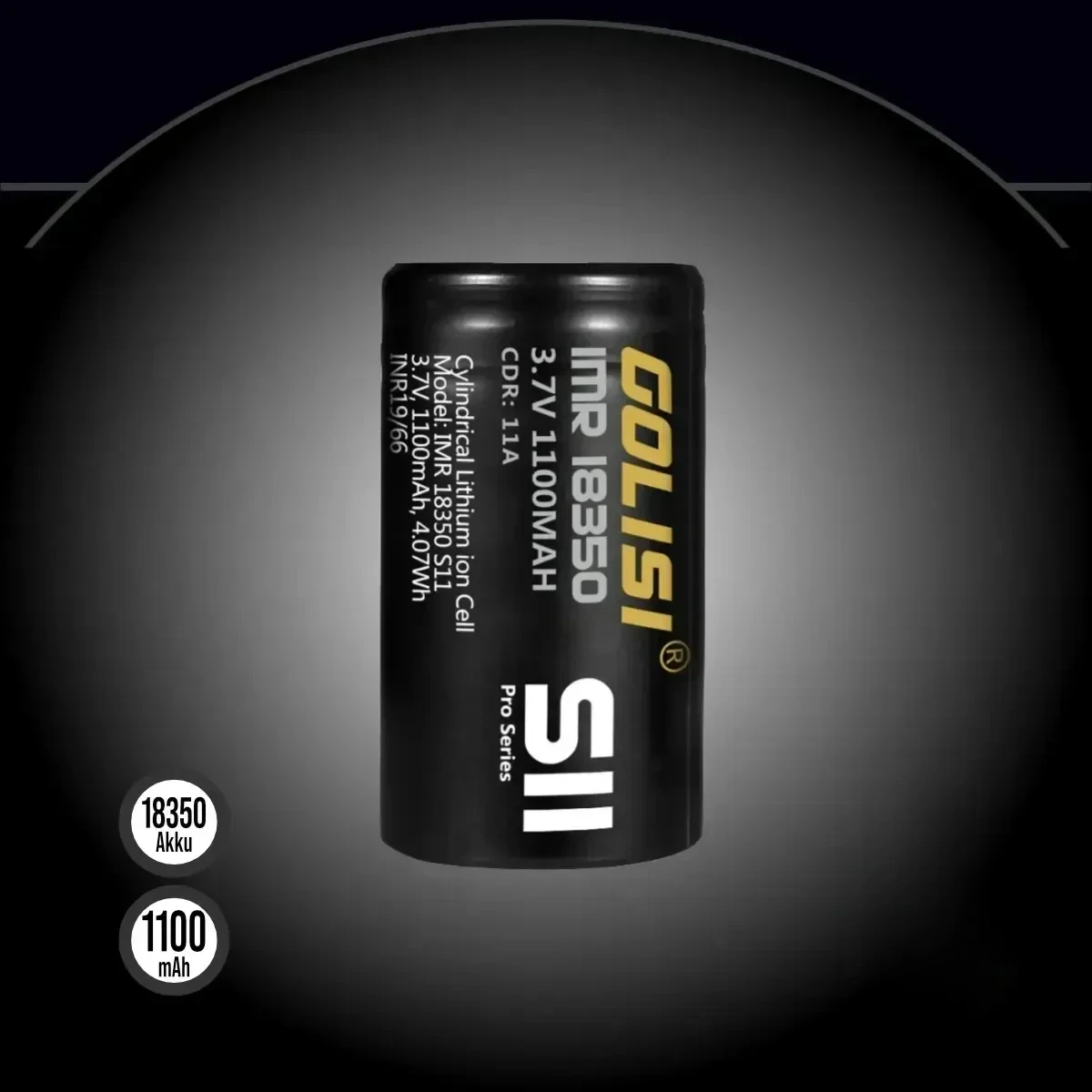 Golisi S11 18350 Akku - 1100 mAh
